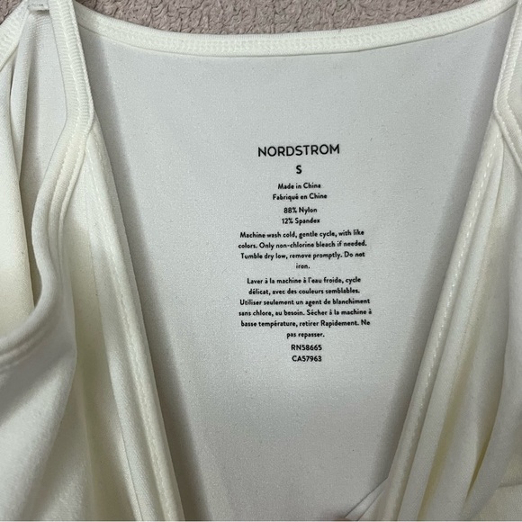 Nordstrom Spaghetti Strap Tank Top-White-Women’s S-Layering-Casual-Under Layer - Picture 3 of 7